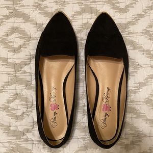 Penny Loves Kenny Black and Gold Flats